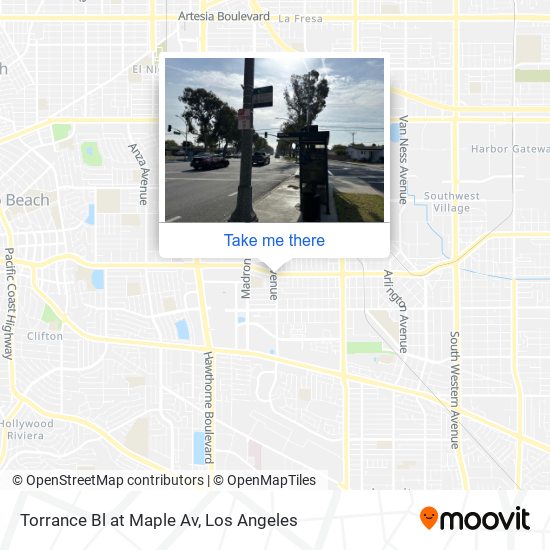 Mapa de Torrance Bl at Maple Av