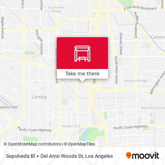 Mapa de Sepulveda Bl + Del Amo Woods Dr