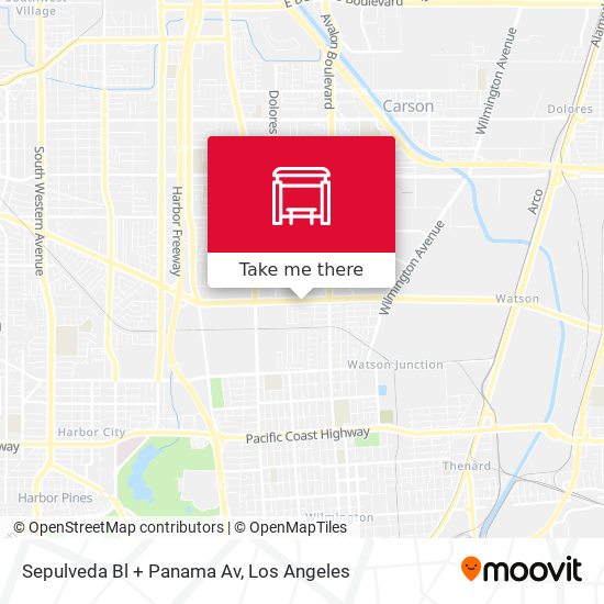 Sepulveda Bl + Panama Av map