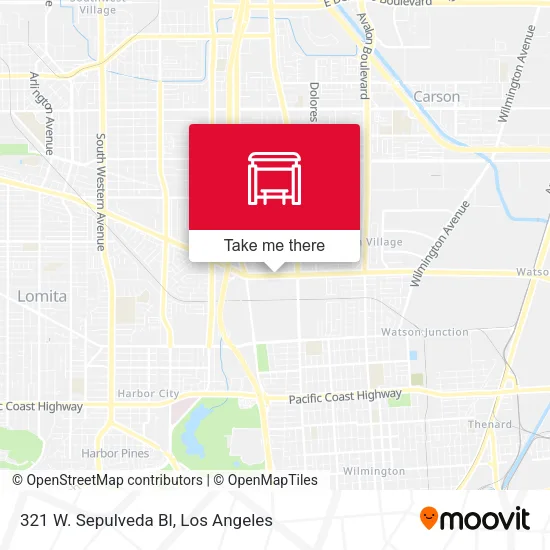 321 W. Sepulveda Bl map