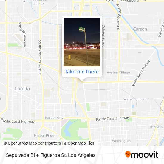 Mapa de Sepulveda Bl + Figueroa St