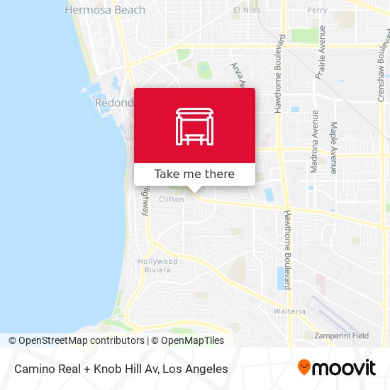 Camino Real + Knob Hill Av map