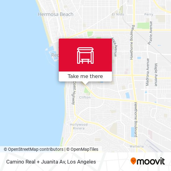 Camino Real + Juanita Av map