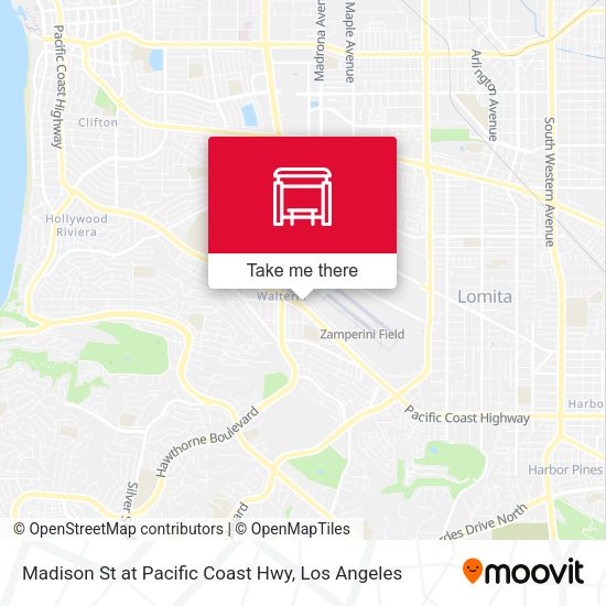 Madison St at Pacific Coast Hwy map