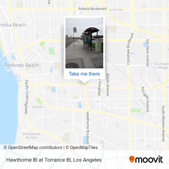Hawthorne Bl at Torrance Bl map