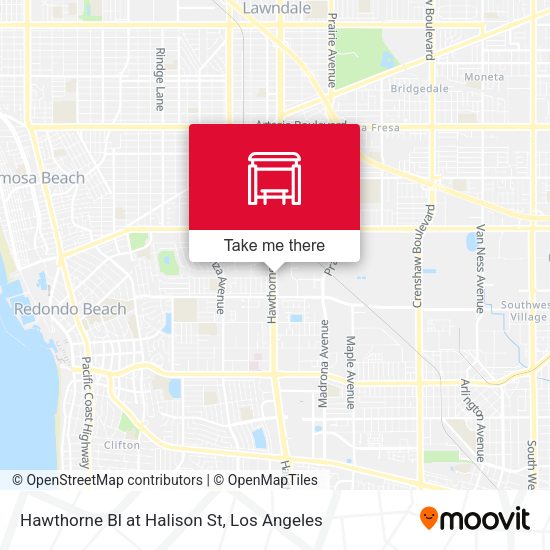 Hawthorne Bl at Halison St map