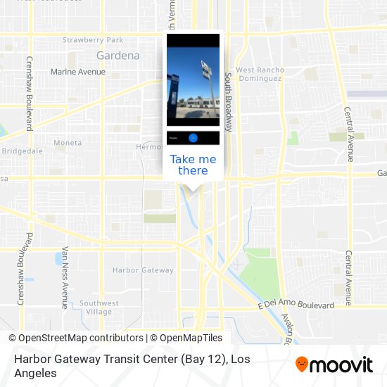 Harbor Gateway Transit Center (Bay 12) map