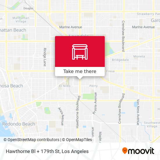 Mapa de Hawthorne Bl + 179th St