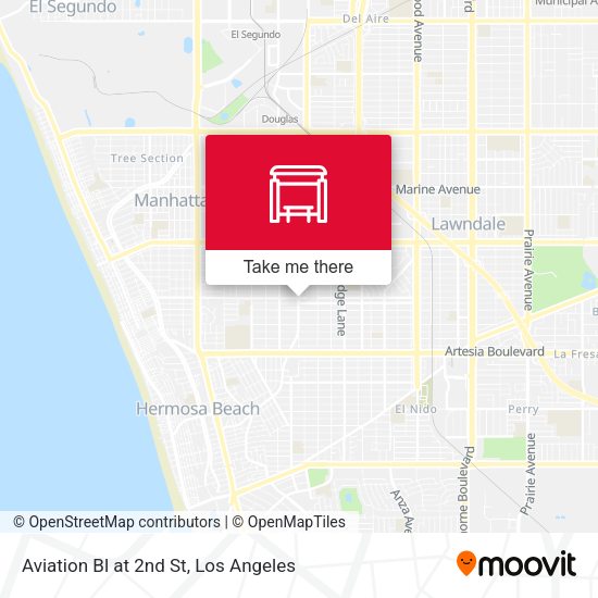 Aviation Bl at 2nd St map