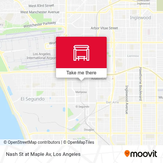 Nash St at Maple Av map