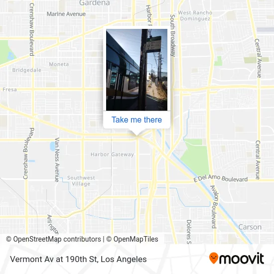 Vermont Av at 190th St map