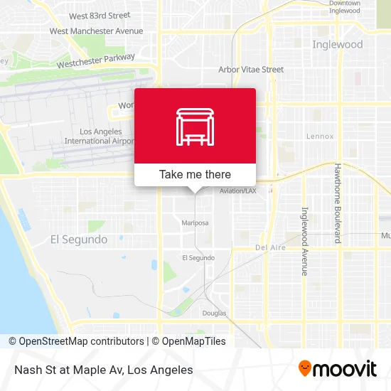 Nash St at Maple Av map