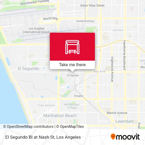 El Segundo Bl at Nash St map