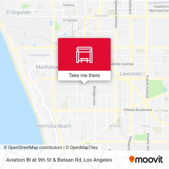 Mapa de Aviation Bl at 9th St & Bataan Rd