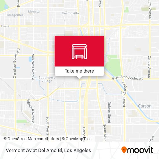 Vermont Av at Del Amo Bl map