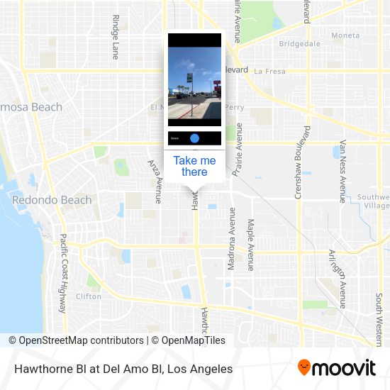 Mapa de Hawthorne Bl at Del Amo Bl