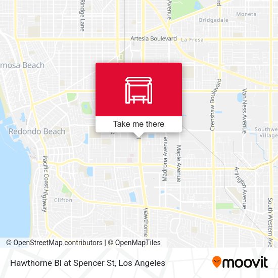 Mapa de Hawthorne Bl at Spencer St