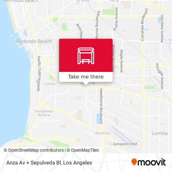 Mapa de Anza Av + Sepulveda Bl