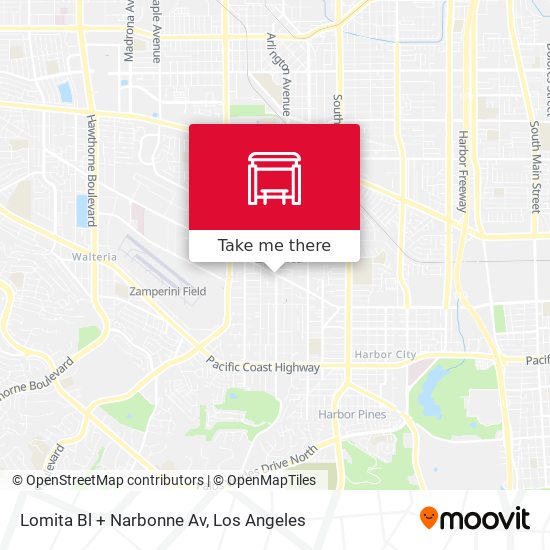 Lomita Bl + Narbonne Av map