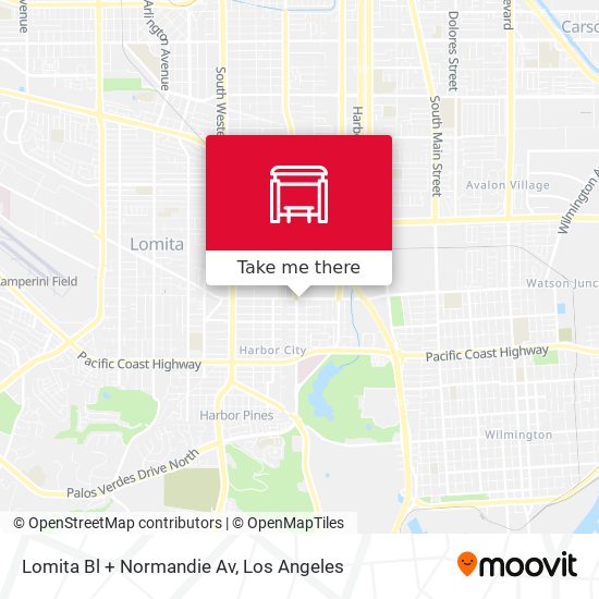 Lomita Bl + Normandie Av map
