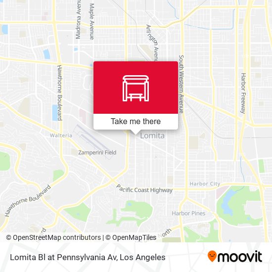 Mapa de Lomita Bl at Pennsylvania Av