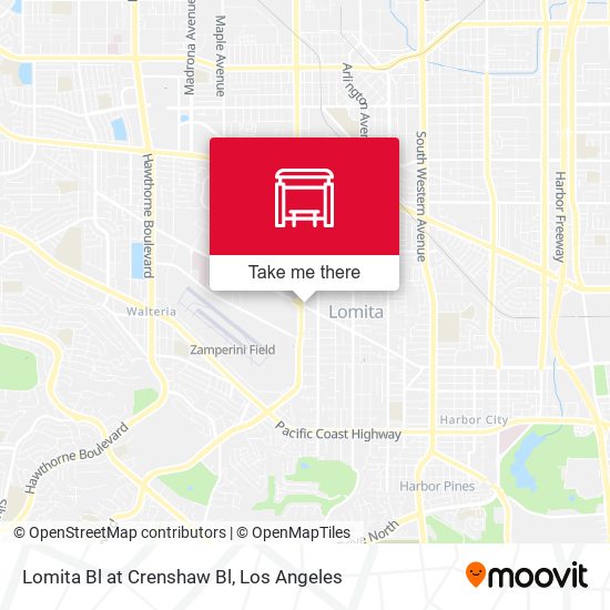 Mapa de Lomita Bl at Crenshaw Bl
