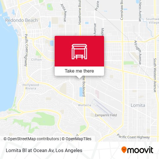 Lomita Bl at Ocean Av map