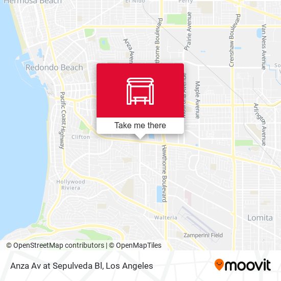 Mapa de Anza Av at Sepulveda Bl