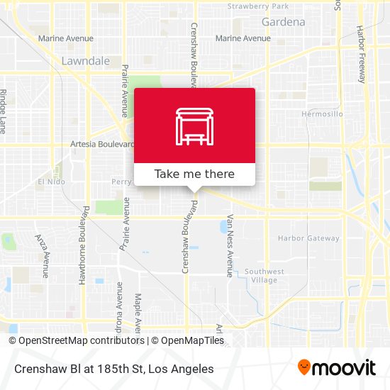 Mapa de Crenshaw Bl at 185th St