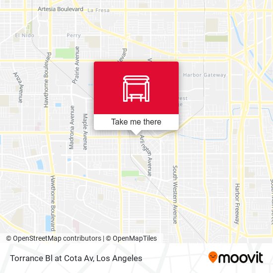 Torrance Bl at Cota Av map