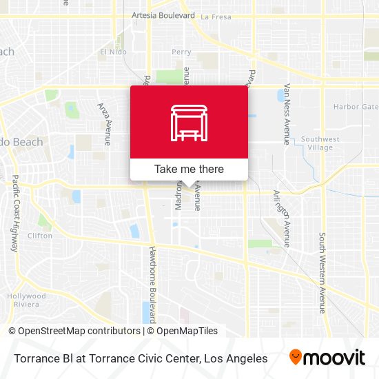 Torrance Bl at Torrance Civic Center map