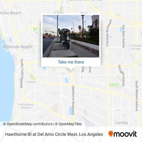 Hawthorne Bl at Del Amo Circle West map