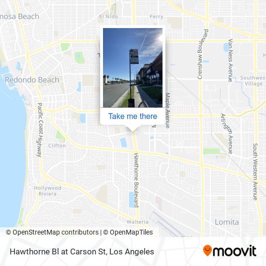 Mapa de Hawthorne Bl at Carson St