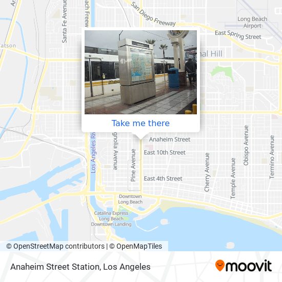 Mapa de Anaheim Street Station