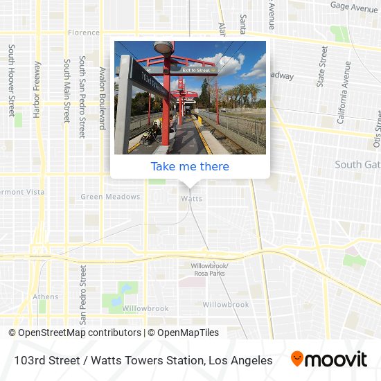 Mapa de 103rd Street / Watts Towers Station