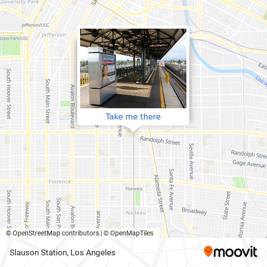 Slauson Station map