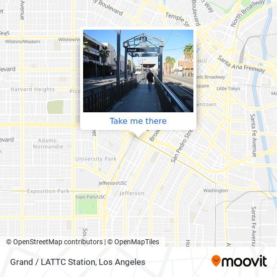 Grand / LATTC Station map