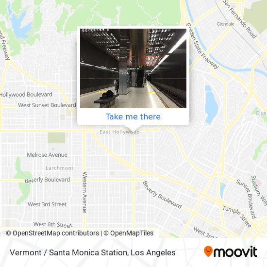 Mapa de Vermont / Santa Monica Station