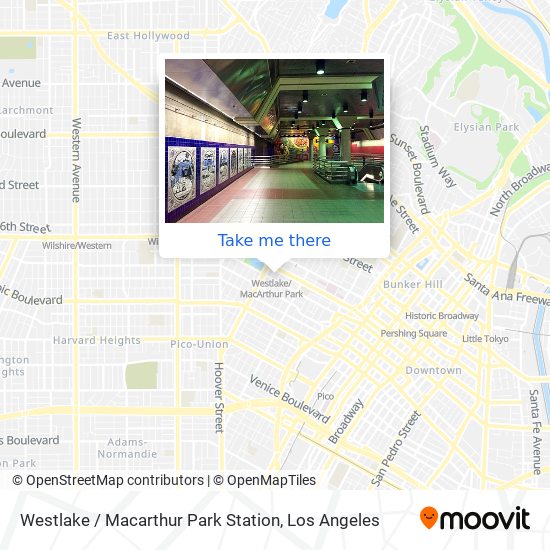 Westlake / Macarthur Park Station map
