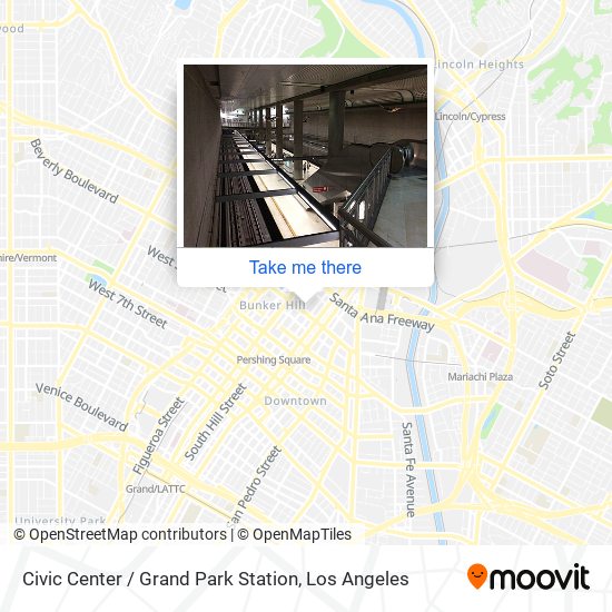 Civic Center / Grand Park Station map