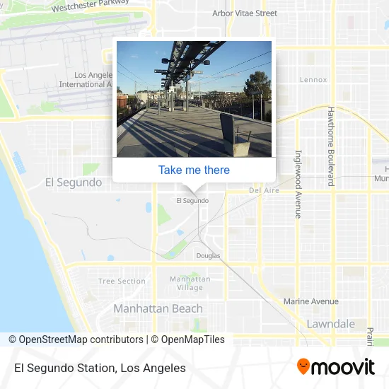 El Segundo Station map