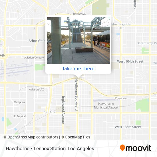 Hawthorne / Lennox Station map