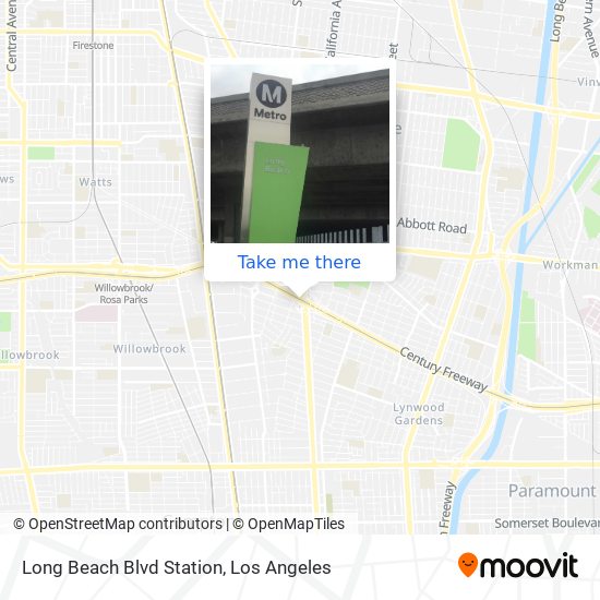Long Beach Blvd Station map