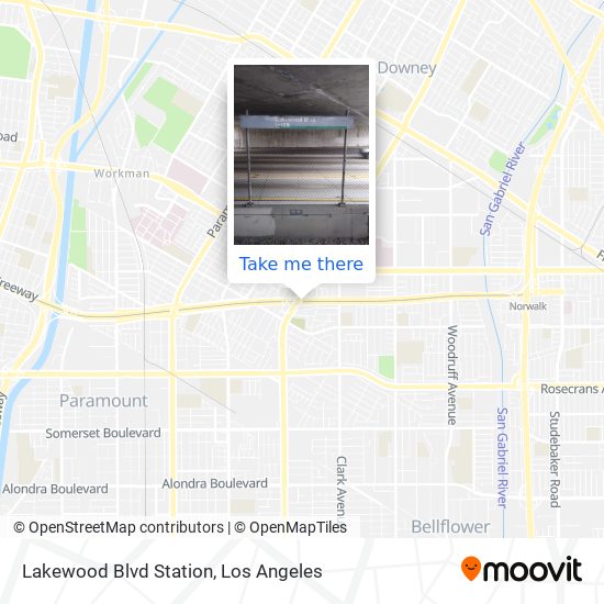 Lakewood Blvd Station map