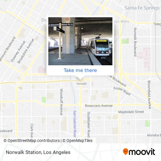 Norwalk Station map