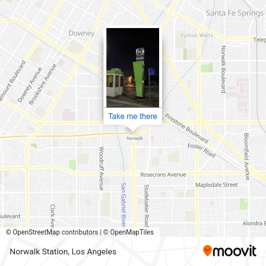 Norwalk Station map