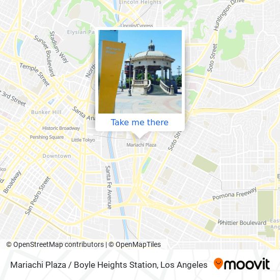 Mapa de Mariachi Plaza / Boyle Heights Station