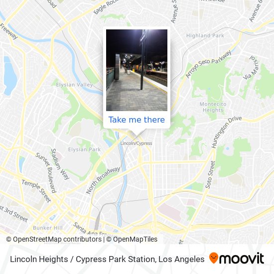 Lincoln Heights / Cypress Park Station map