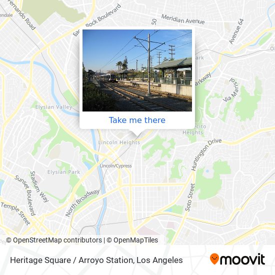 Mapa de Heritage Square / Arroyo Station