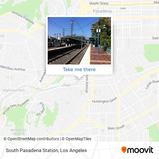 South Pasadena Station map